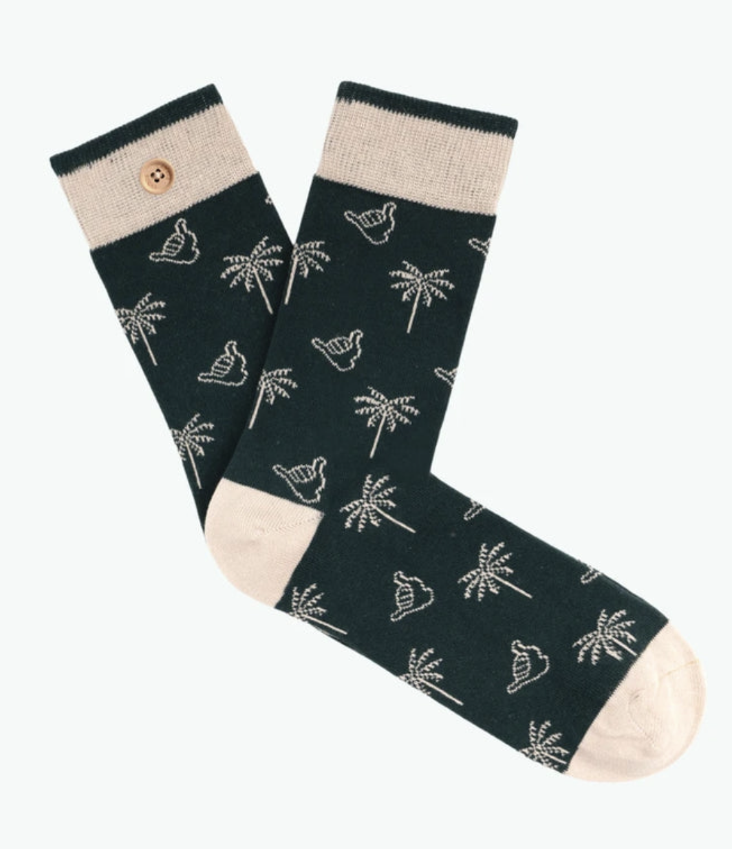 Bildschirm-foto-2024-02-05-um-10-26-54 Cabaia Herren Socken ANTOINE & ALICIA in Schwarz - Palmen - SALE
