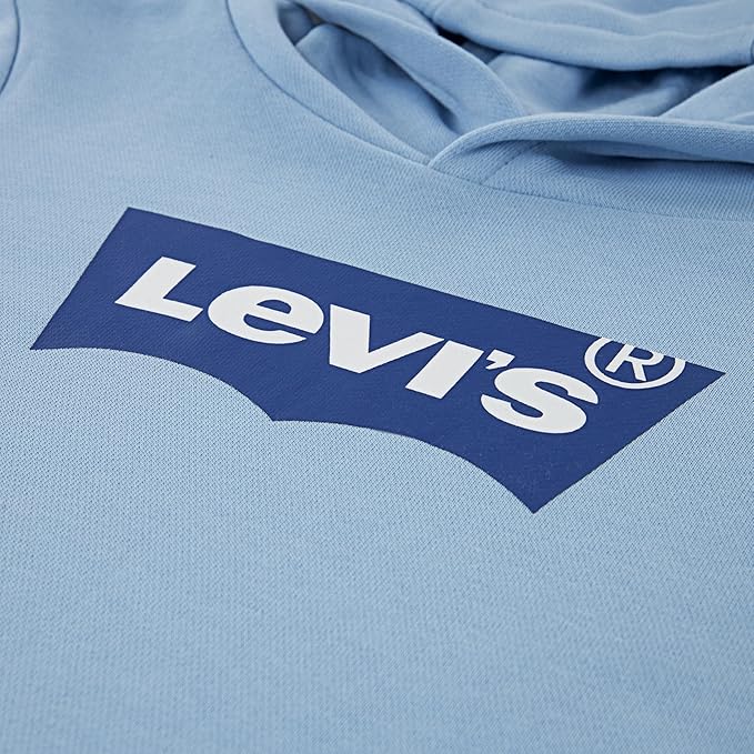 Levis Batwing Logo Hoodie in Chambray Blue - Blau