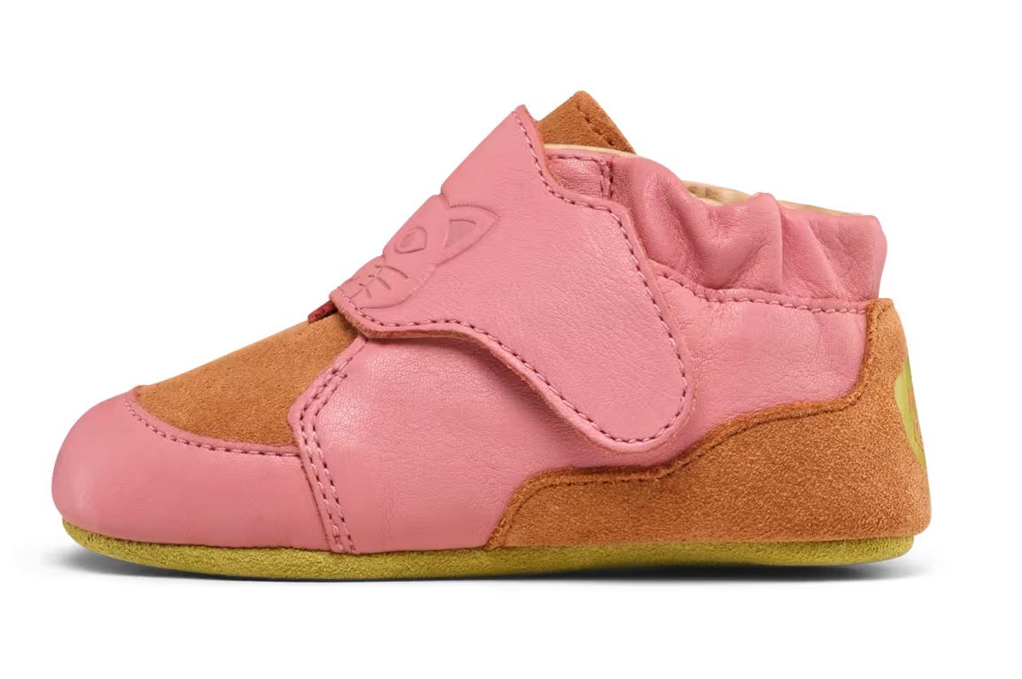 Affenzahn Krabbelschuh Leder Crawly in Rosa - Katze Affenzahn Krabbelschuh Leder Crawly in Rosa - Katze