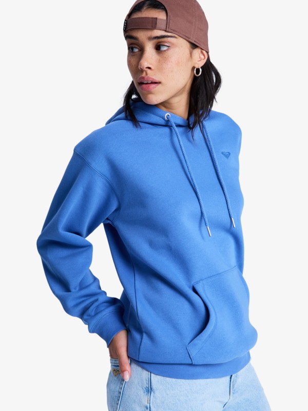 Roxy Surf Stoked Brushed Sweatshirt Hoody für Damen in Brilliant Blau