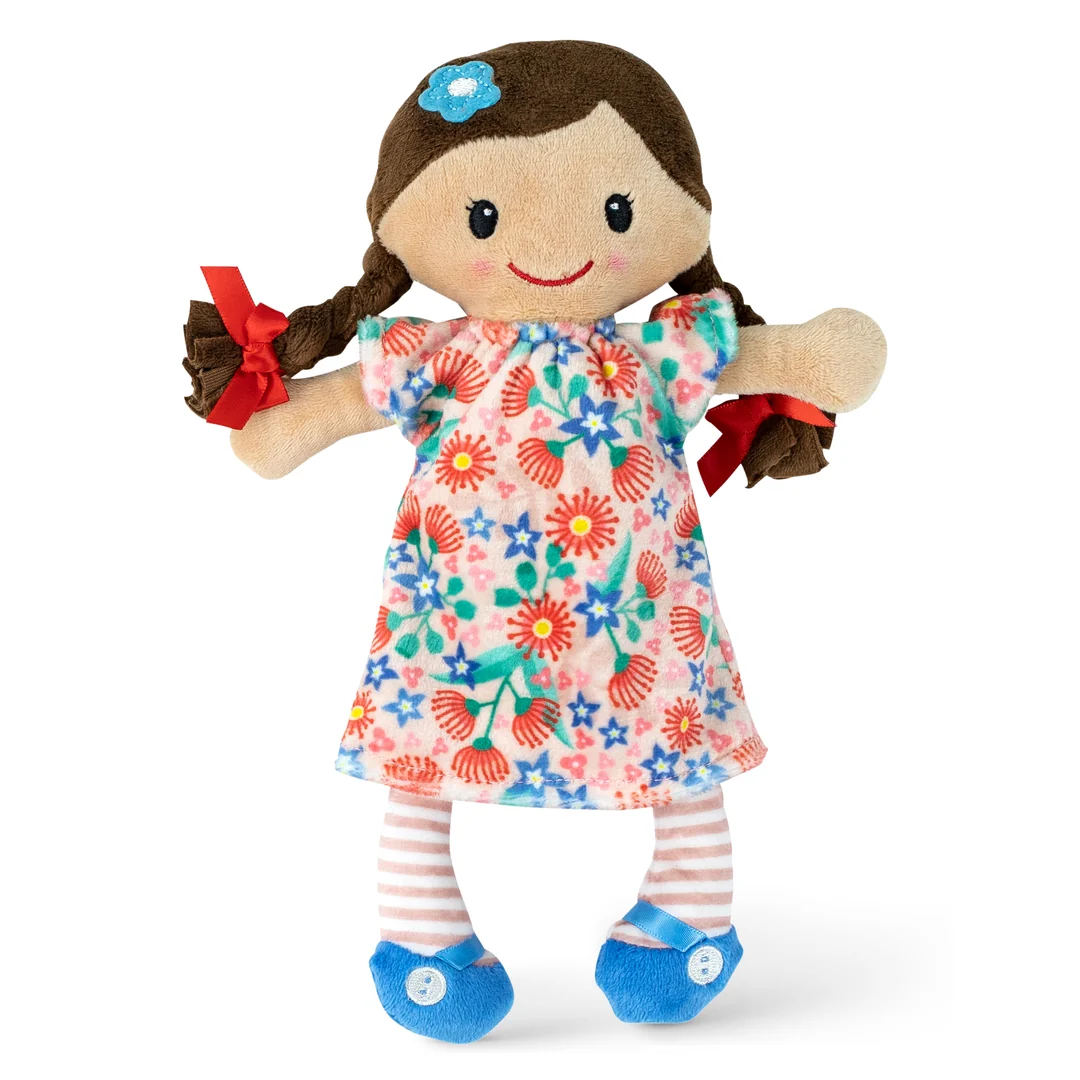Tiger Tribe Mini Puppe Stoffpuppe Matilda mit Blumen Kleid Tiger Tribe Mini Puppe Stoffpuppe Matilda mit Blumen Kleid