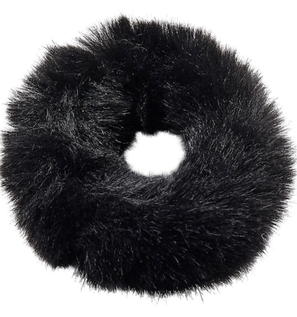 Sofie Schnoor Scrunchie Set - Faux Fell - Schwarz und Grau