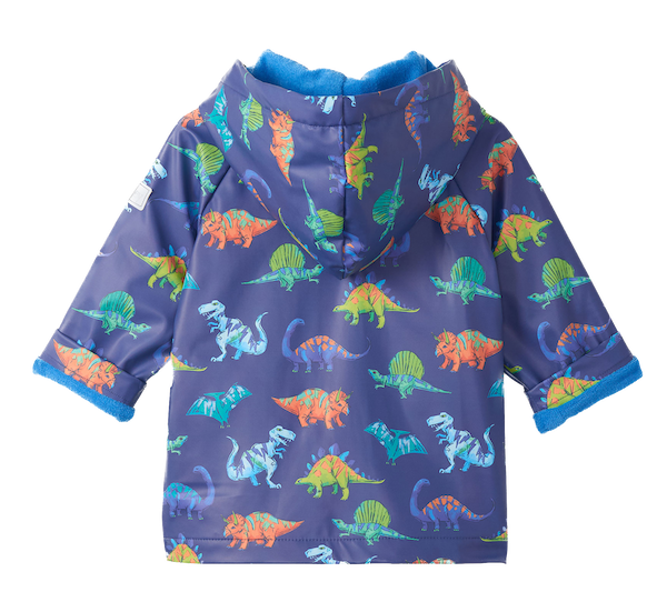 Hatley Regenjacke mit Frotteefutter in Blau Dino Party - Dinosaurier Hatley Regenjacke mit Frotteefutter in Blau Dino Party - Dinosaurier
