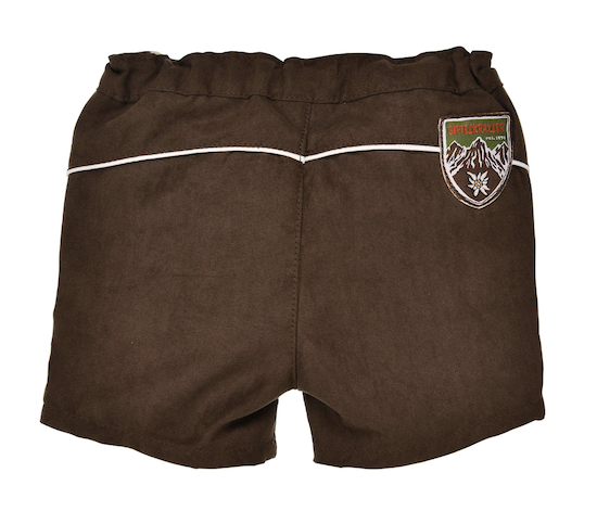 Bondi Trachtenshort Braun - Short in Lederhosen Look - Gipfelkraxler