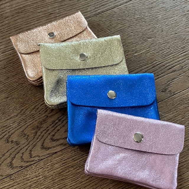 IMG_2478 BFF Soft Leder Glitzer Geldbeutel in Royalblau Glam - Klein