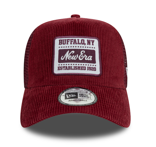 New Era Trucker Cap mit Patch in Rot Kord Cap New Era Trucker Cap mit Patch in Rot Kord Cap