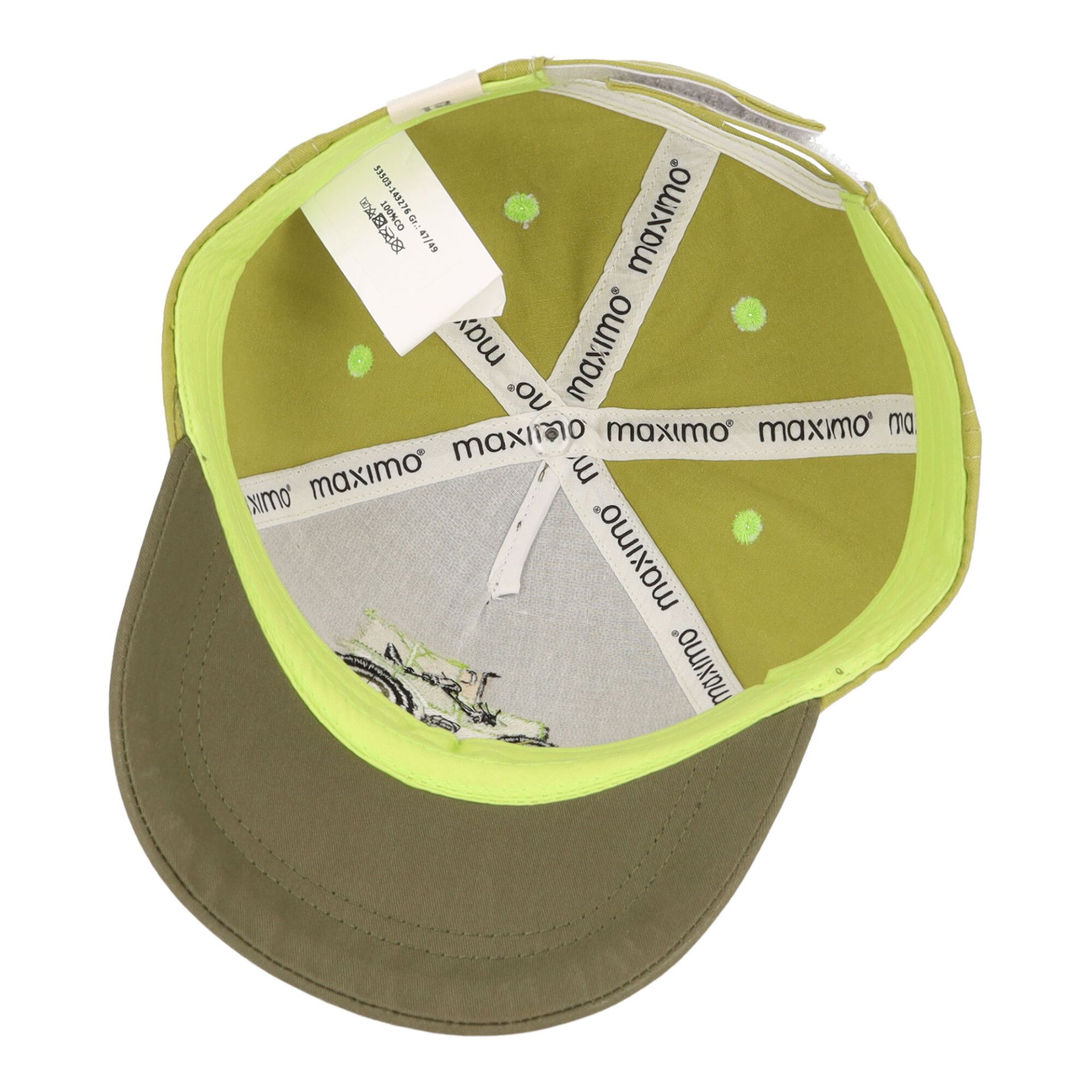 Maximo Cap in Grün mit Klettverschluß - Traktor