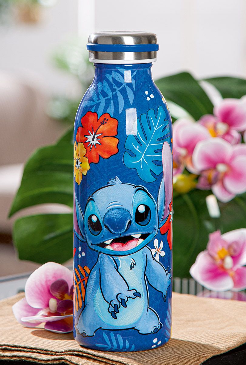 Lilo & Stich Edelstahl Thermos Flasche 500 ml - Stich in Blau Lilo & Stich Edelstahl Thermos Flasche 500 ml - Stich in Blau