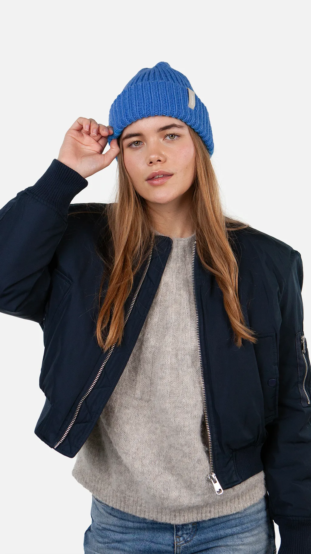 Barts Chilah Beanie Mütze Gerippt mit Umschlag in Brilliant Blau Barts Chilah Beanie Mütze Gerippt mit Umschlag in Brilliant Blau