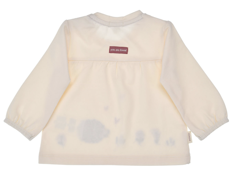 Bondi Langarm Shirt in Creme mit süßen Igel Stickerei Bondi Langarm Shirt in Creme mit süßen Igel Stickerei