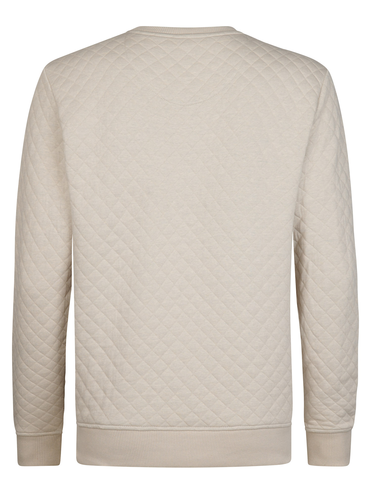 Petrol Industries Herren meliertes Sweatshirt Stonewall mit Rundhalsausschnitt in Beige