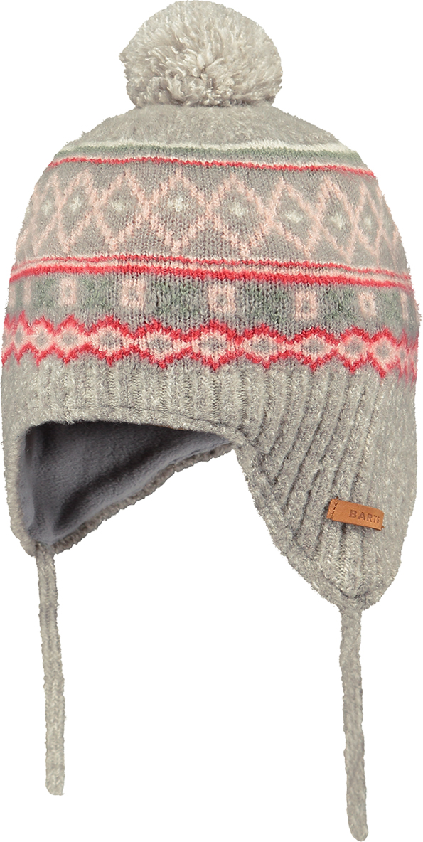 5088_Dibbi-Beanie_02 Barts Kids Dibbi Beanie Bommel-Mütze in grau