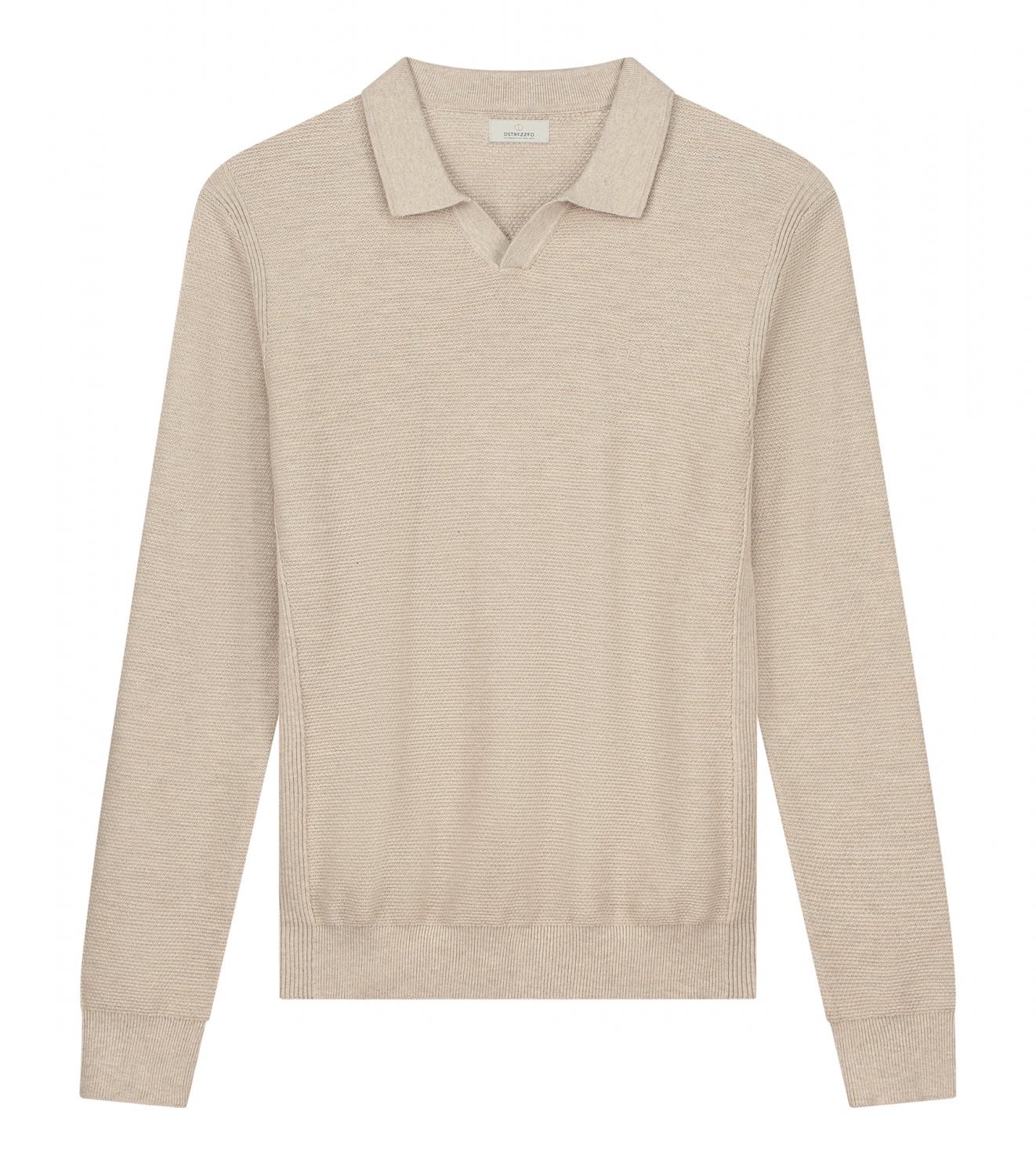 Dstrezzed Mercury Polo Strickpullover in Dessert Brown Beige - SALE