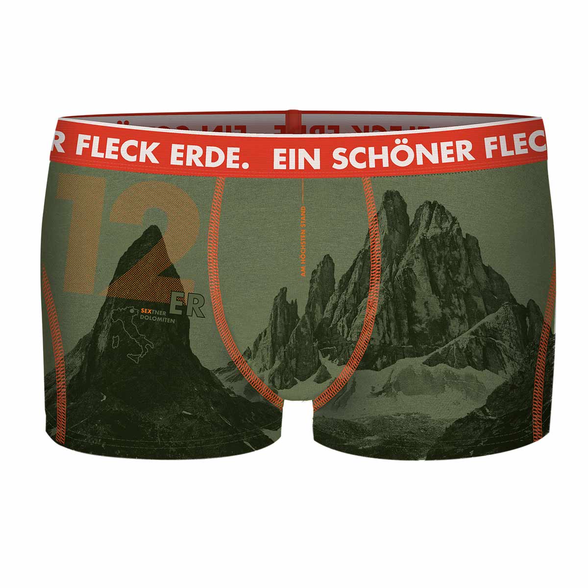 12er-weide-1 ESFE Alpine Bio-Wäsche Herren Boxer in Khaki - 12er Weide