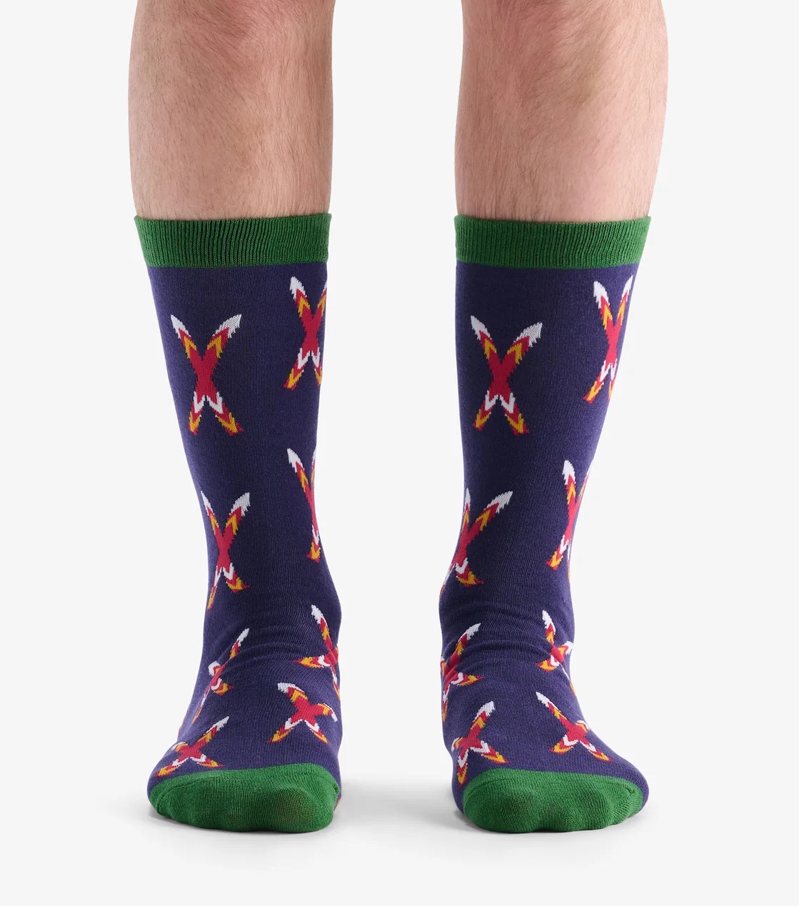 Little Blue House Herrensocken in einer Bierdose - Men's Crossed Skis - Skifahren Little Blue House Herrensocken in einer Bierdose - Men's Crossed Skis - Skifahren