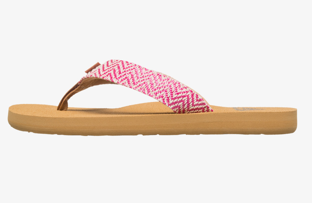 Roxy Girls Porto Raffia Flip Flop Geflockten Raspberry - Himbeere Roxy Girls Porto Raffia Flip Flop Geflockten Raspberry - Himbeere