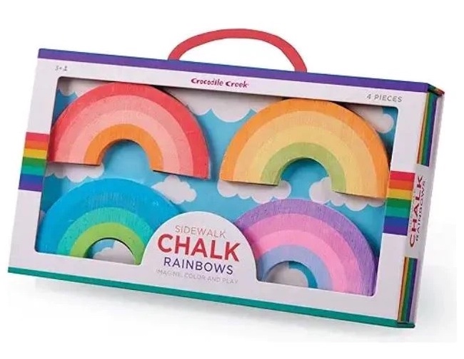 CC75102-Regenbogen-Kreide-Set Crocodile Creek Straßenkreide Set - Regenbogen