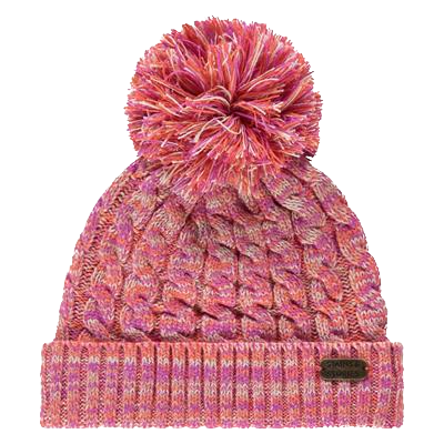 Babyface Stains & Stories Wintermütze mit Bommel - Pink & Orange Meliert - SALE