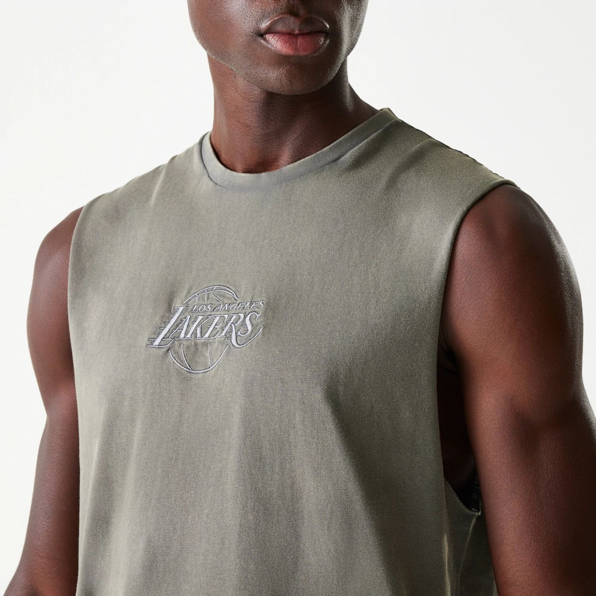 New Era Tank T-Shirt Graues LA Lakers NBA Washed Tanktop