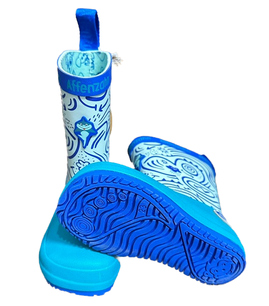 Affenzahn Gummistiefel Regenstiefel in Blau Vegan Plashy Hai Affenzahn Gummistiefel Regenstiefel in Blau Vegan Plashy Hai