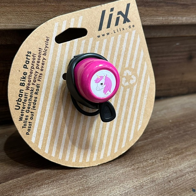 Liix Fahrrad oder Scooter Klingel in Pink - Einhorn Liix Fahrrad oder Scooter Klingel in Pink - Einhorn