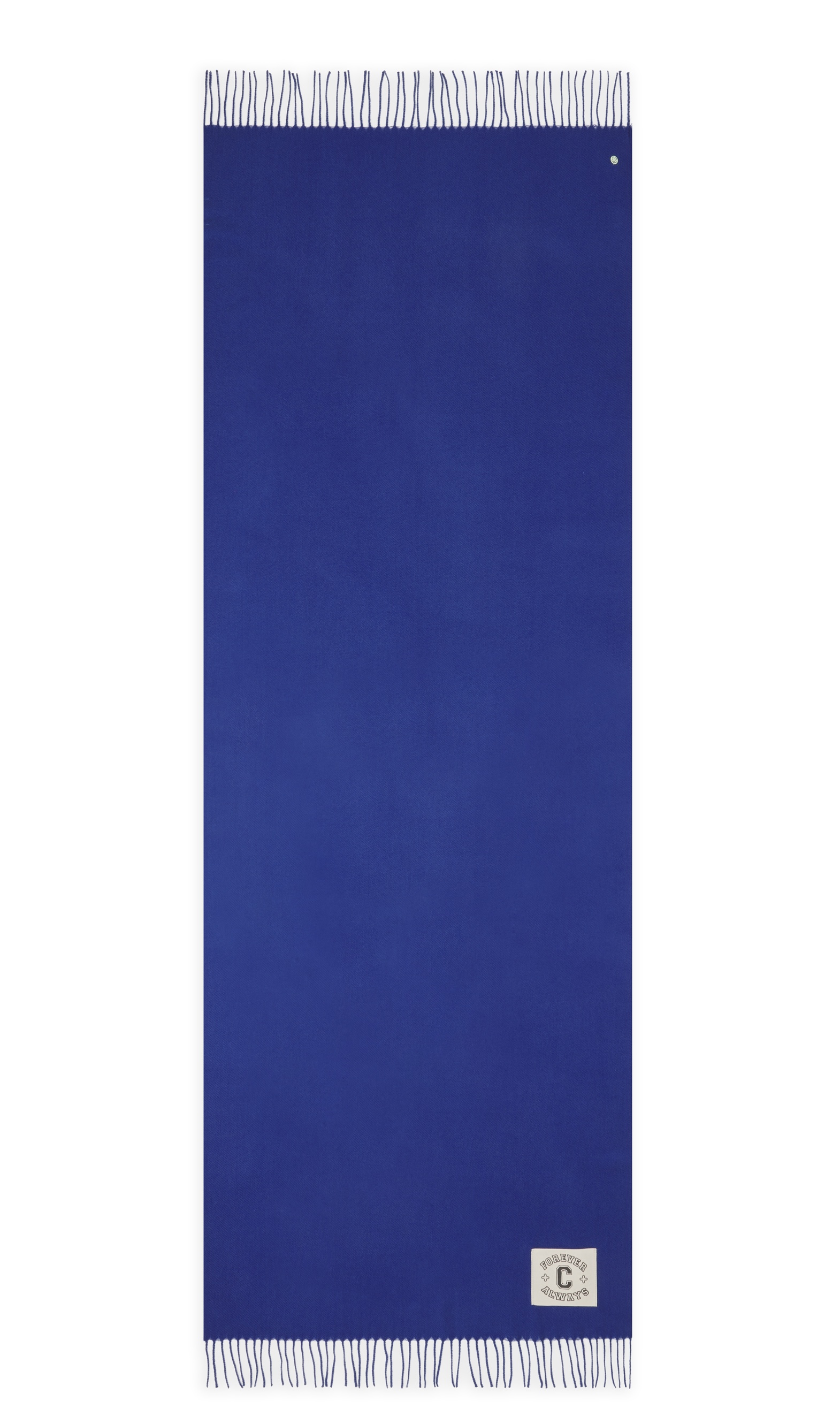 Codello Warmer Schal mit Codello-Patch und Fransen in Royalblau Codello Warmer Schal mit Codello-Patch und Fransen in Royalblau