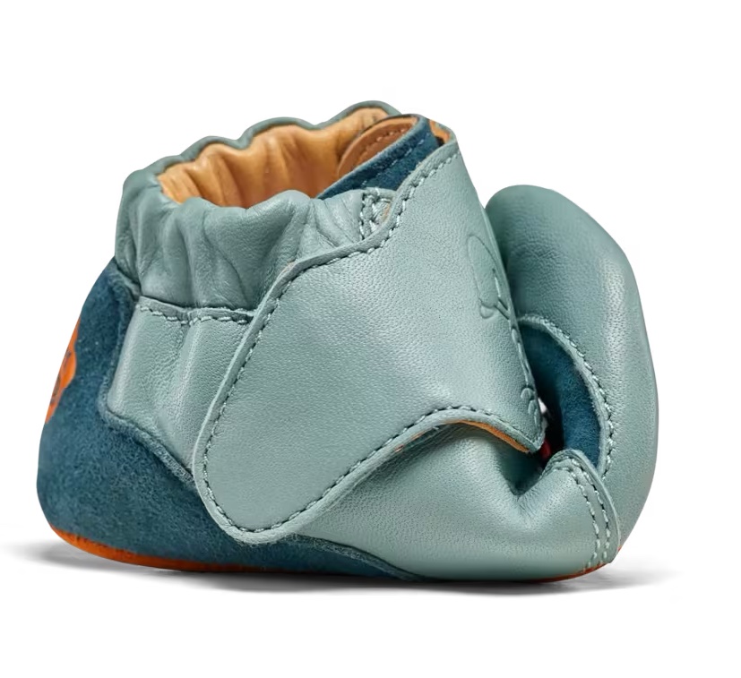 Affenzahn Krabbelschuh Leder Crawly in Blau - Hase Affenzahn Krabbelschuh Leder Crawly in Blau - Hase