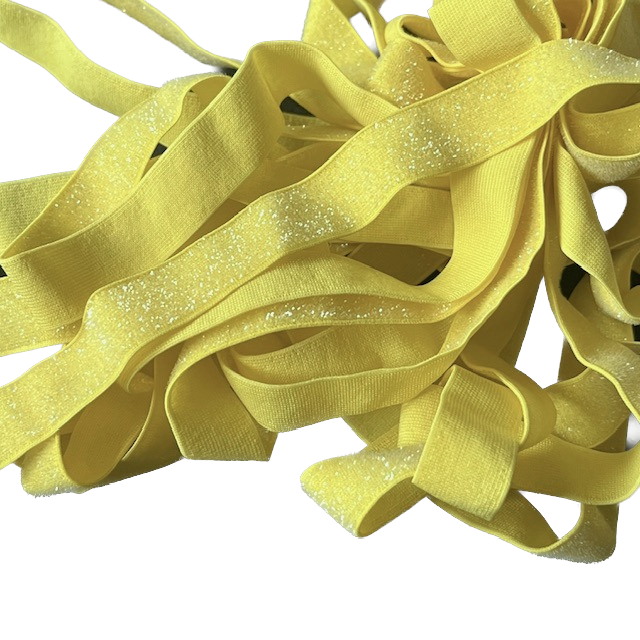 Wowzers Bastelbedarf Glitzer FOE Gummiband Lemon Gelb Glitzer - 1 Meter Wowzers Bastelbedarf Glitzer FOE Gummiband Lemon Gelb Glitzer - 1 Meter