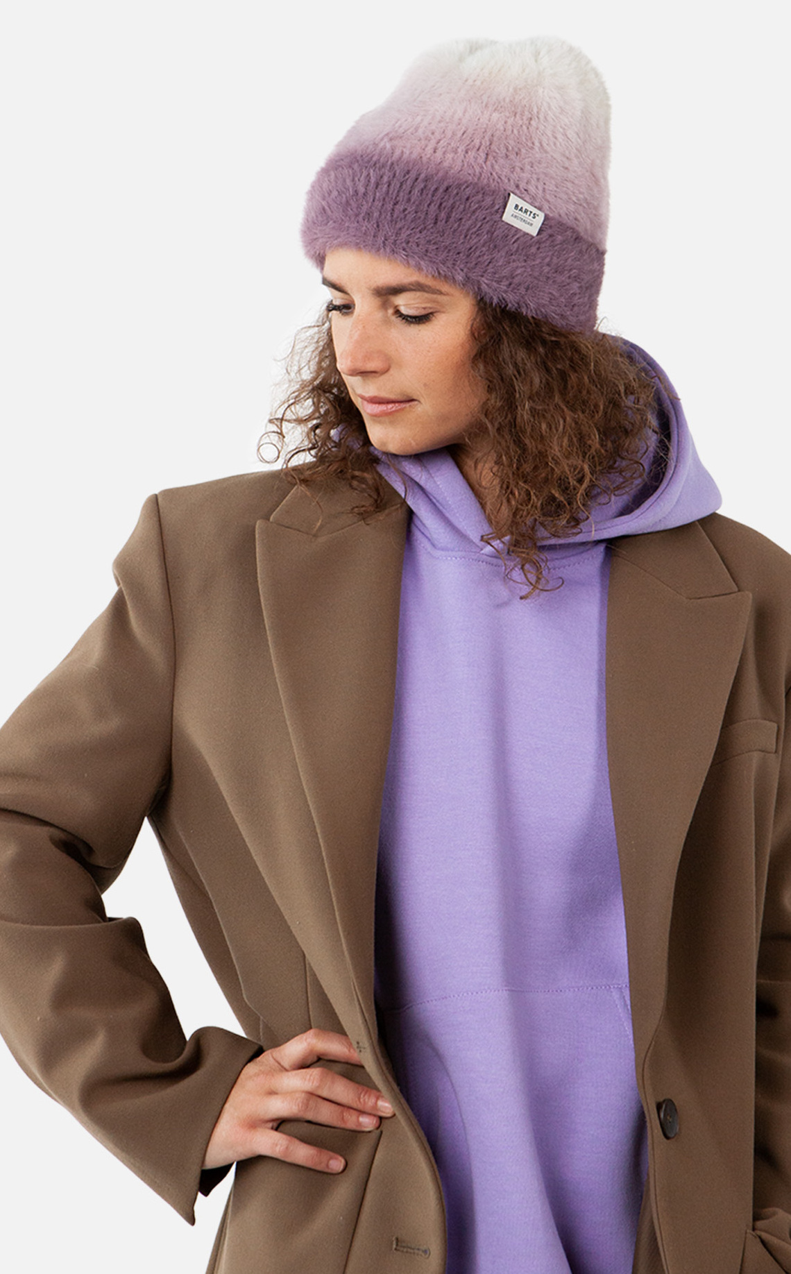 1776_40_IMAGE_MODEL_BACK Barts Beanie Luola in Mauve - One Size