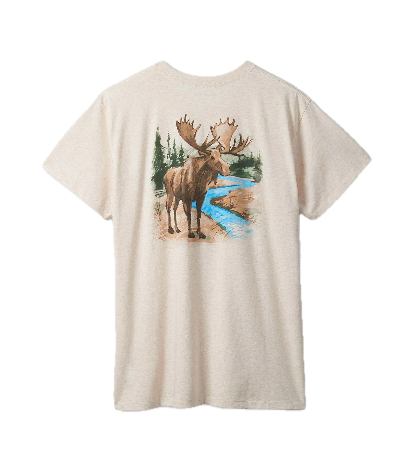 Little Blue House Wilderness Moose T-Shirt für Herren in Creme - Elch Little Blue House Wilderness Moose T-Shirt für Herren in Creme - Elch