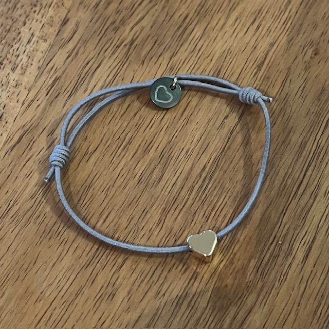 Lua Mini Heart Armband - Elastisch mit Gold Herz 