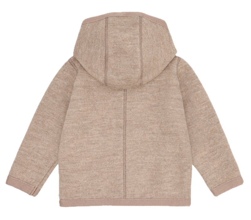 Hust & Claire Ebba Wollwalk Jacke mit Kapuze - Boiled Wool Hooded Jacket in Biscuit Beige Hust & Claire Ebba Wollwalk Jacke mit Kapuze - Boiled Wool Hooded Jacket in Biscuit Beige