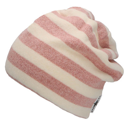 4422214_749_02 Sterntaler Beanie Gefuttert in Creme mit Rosa Glitzer-Streifen