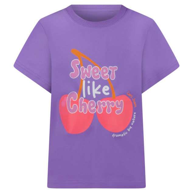 Cars Jeans Zazie jr. Kurzarm T-Shirt in Lila - Sweet like Cherry Cars Jeans Zazie jr. Kurzarm T-Shirt in Lila - Sweet like Cherry