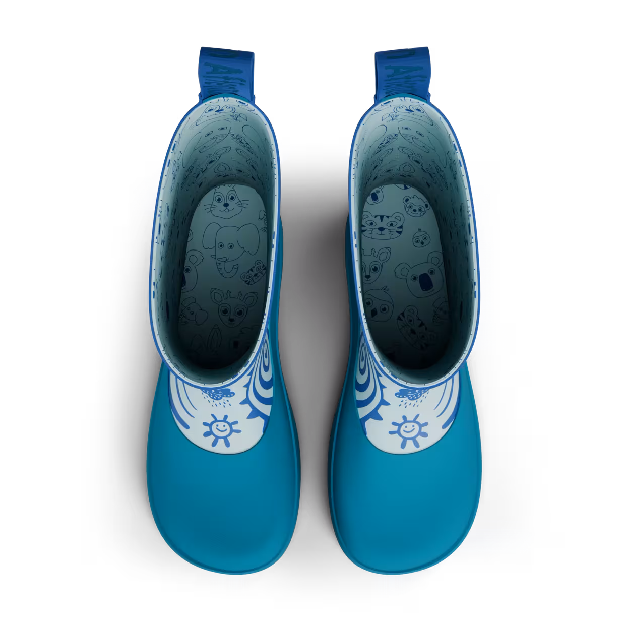 Affenzahn Gummistiefel Regenstiefel in Blau Vegan Plashy Hai