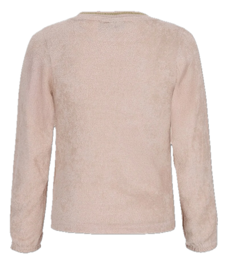 NONO Elva Oberteil Gold Creme Glitzer Top 