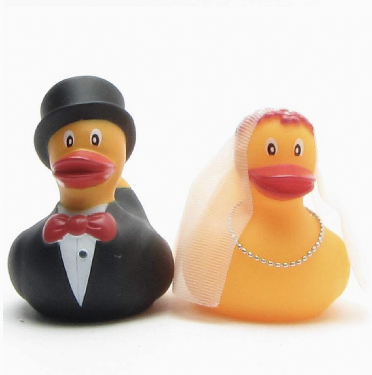 Lanco Brautpaar Duck - Naturkautschuk Badeente - Braut und Bräutigam - SET