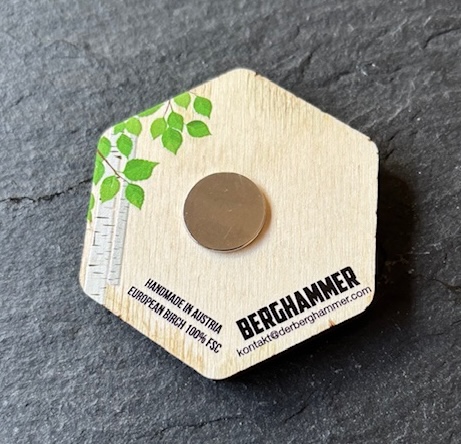 Berghammer Magnet aus Bambus - Bavaria Alpen Berge