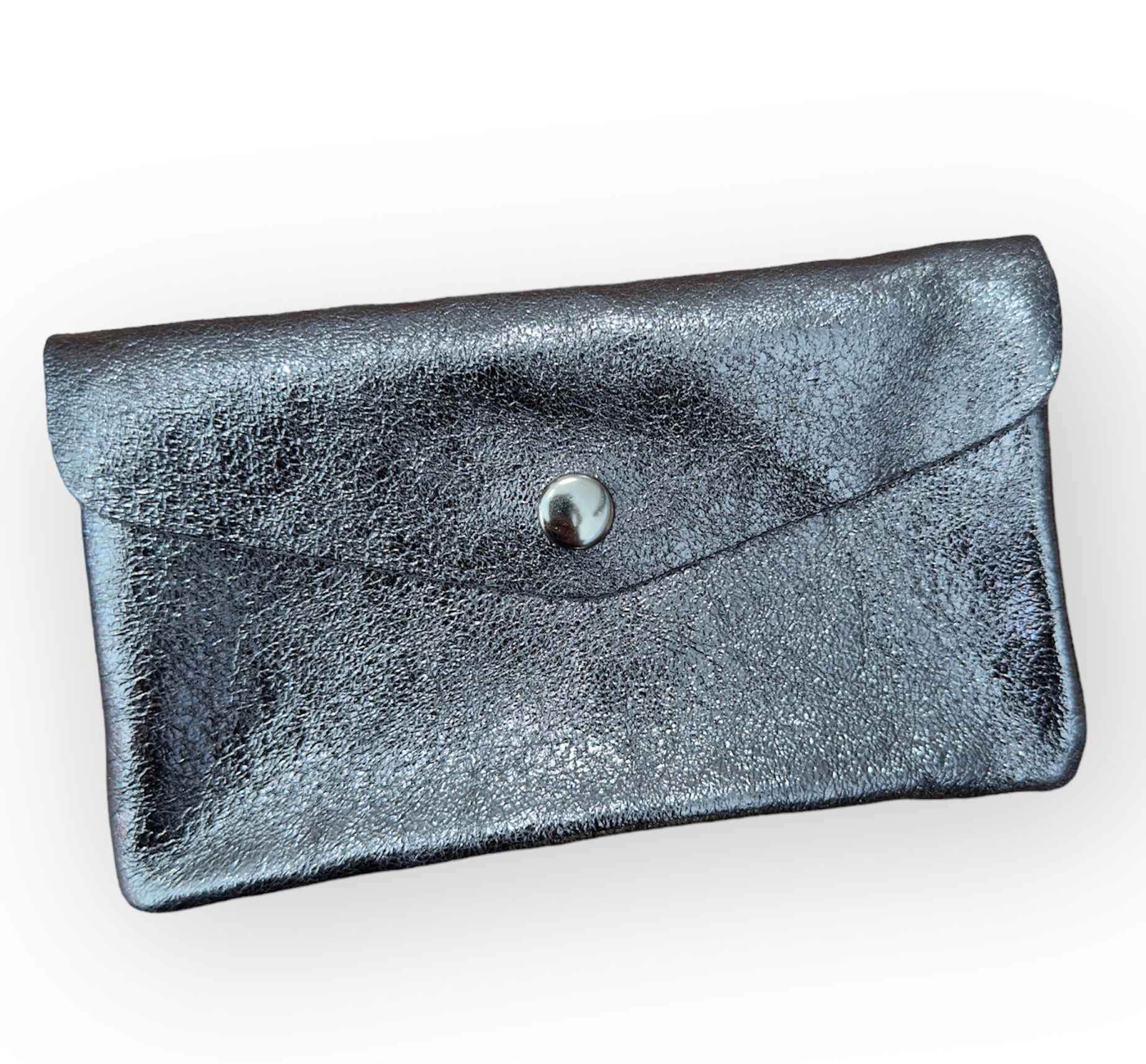 BFF Soft Leder Geldbeutel - Metalic Charcoal - Large