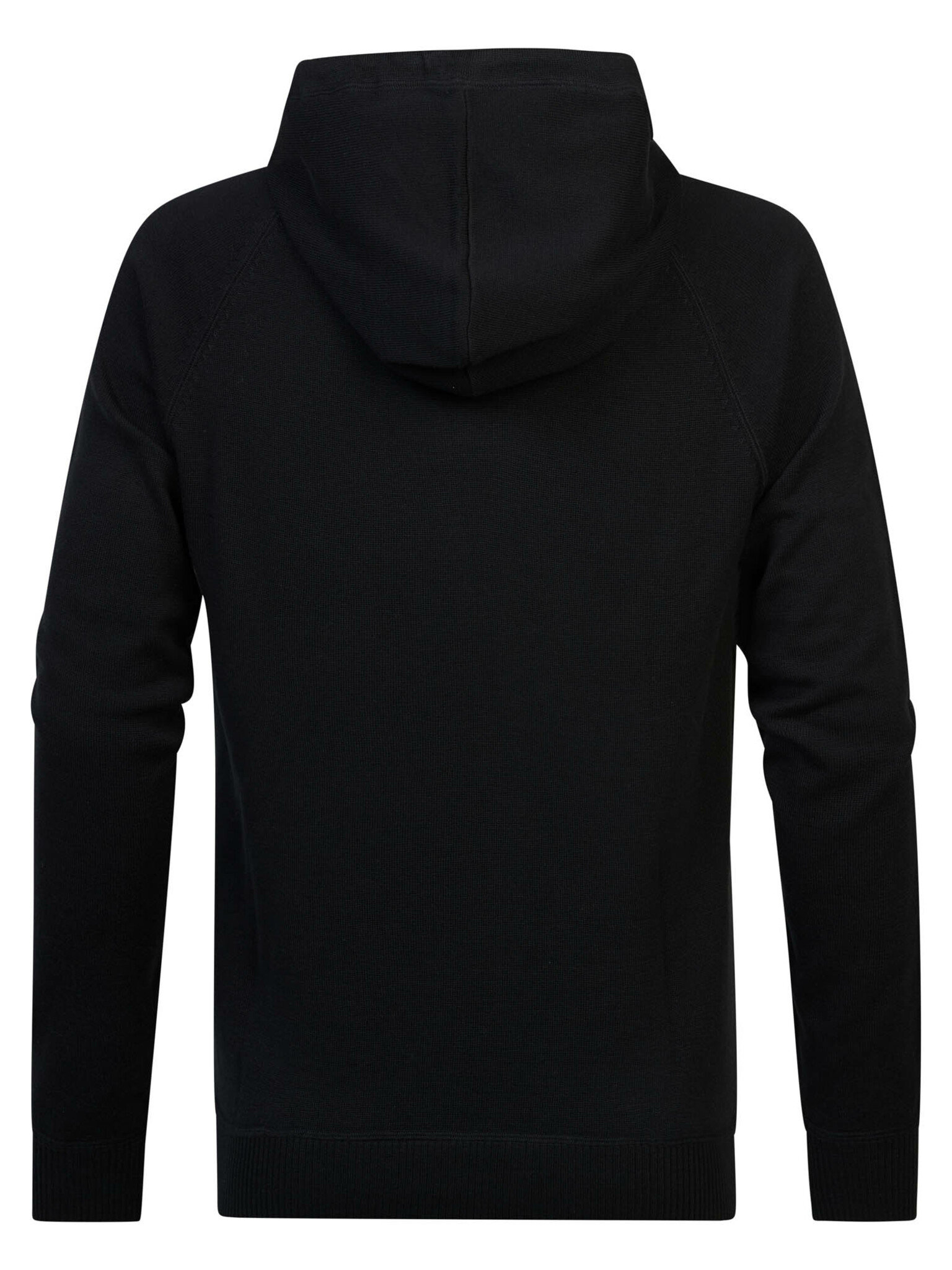 M-3020-KWH255_9999_B Petrol Industries Feinstrick Hoodie Pullover in Schwarz - SALE