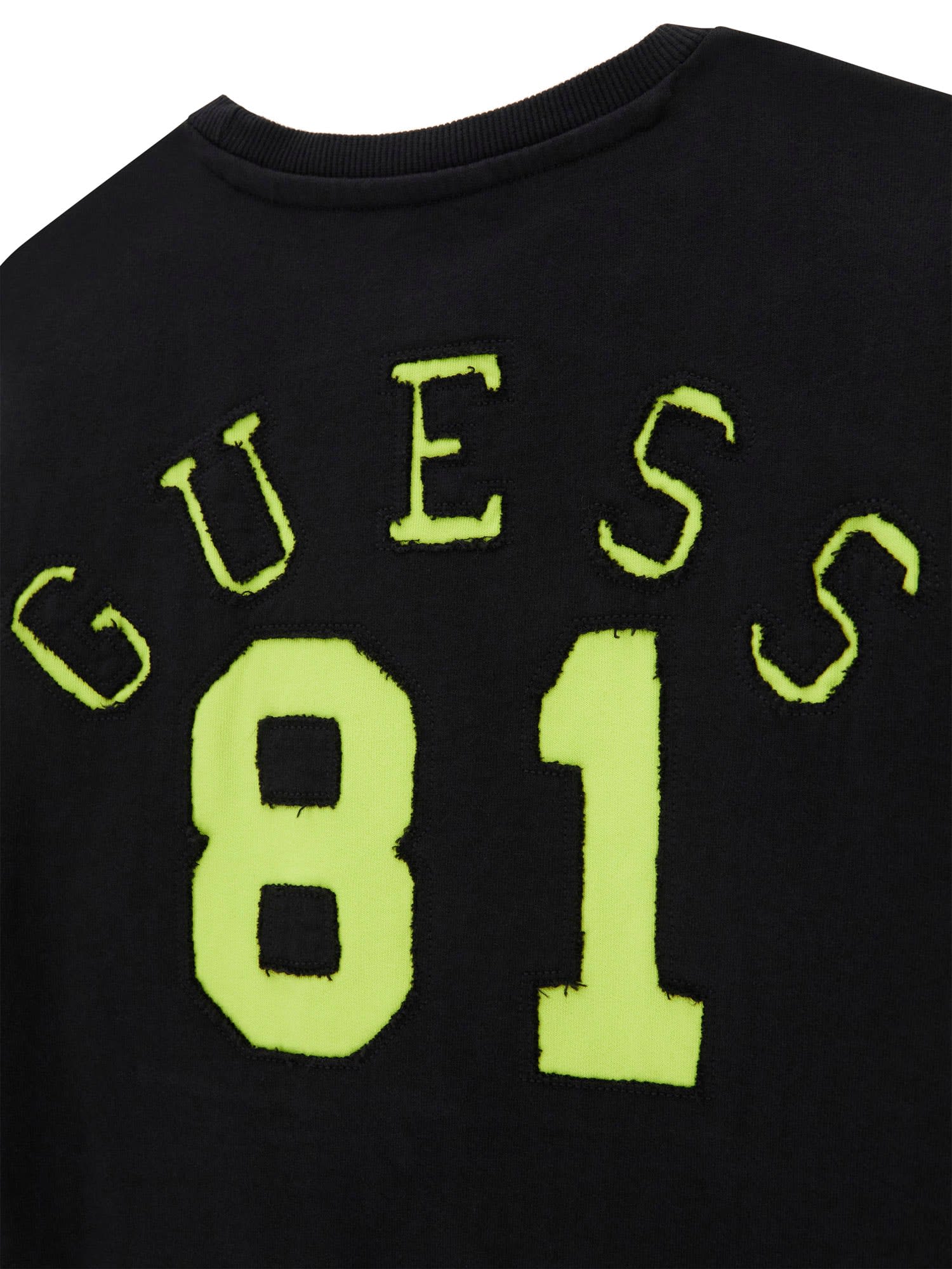 Guess Sweatshirt in Schwarz mit Neon Gelb - 81 Guess Sweatshirt in Schwarz mit Neon Gelb - 81