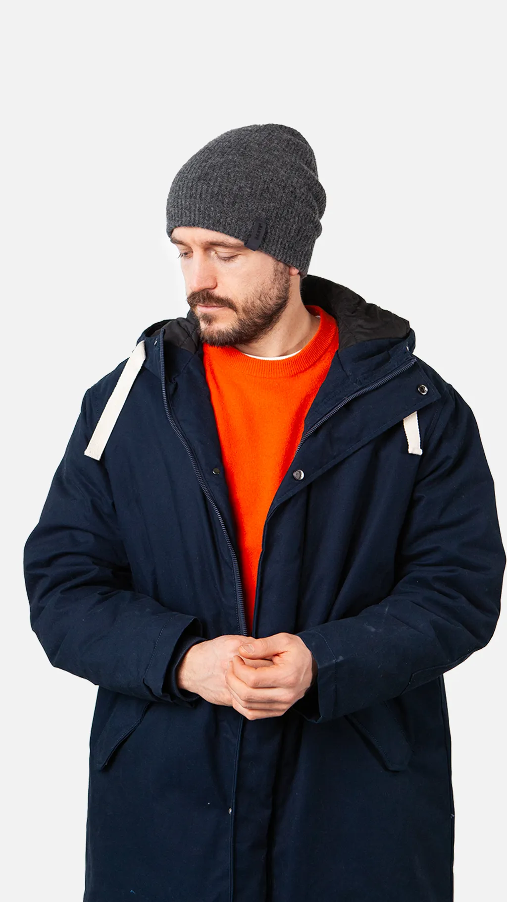 Barts Herren Rhodoz Beanie in Charcoal Grau Barts Herren Rhodoz Beanie in Charcoal Grau