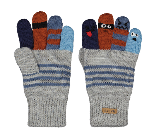 5028_02_IMAGE_PRIMARYWdRpV7vnSv8Ls Barts Kids Strickhandschuh - Puppet Bumgloves in Grau, Blau & Braun