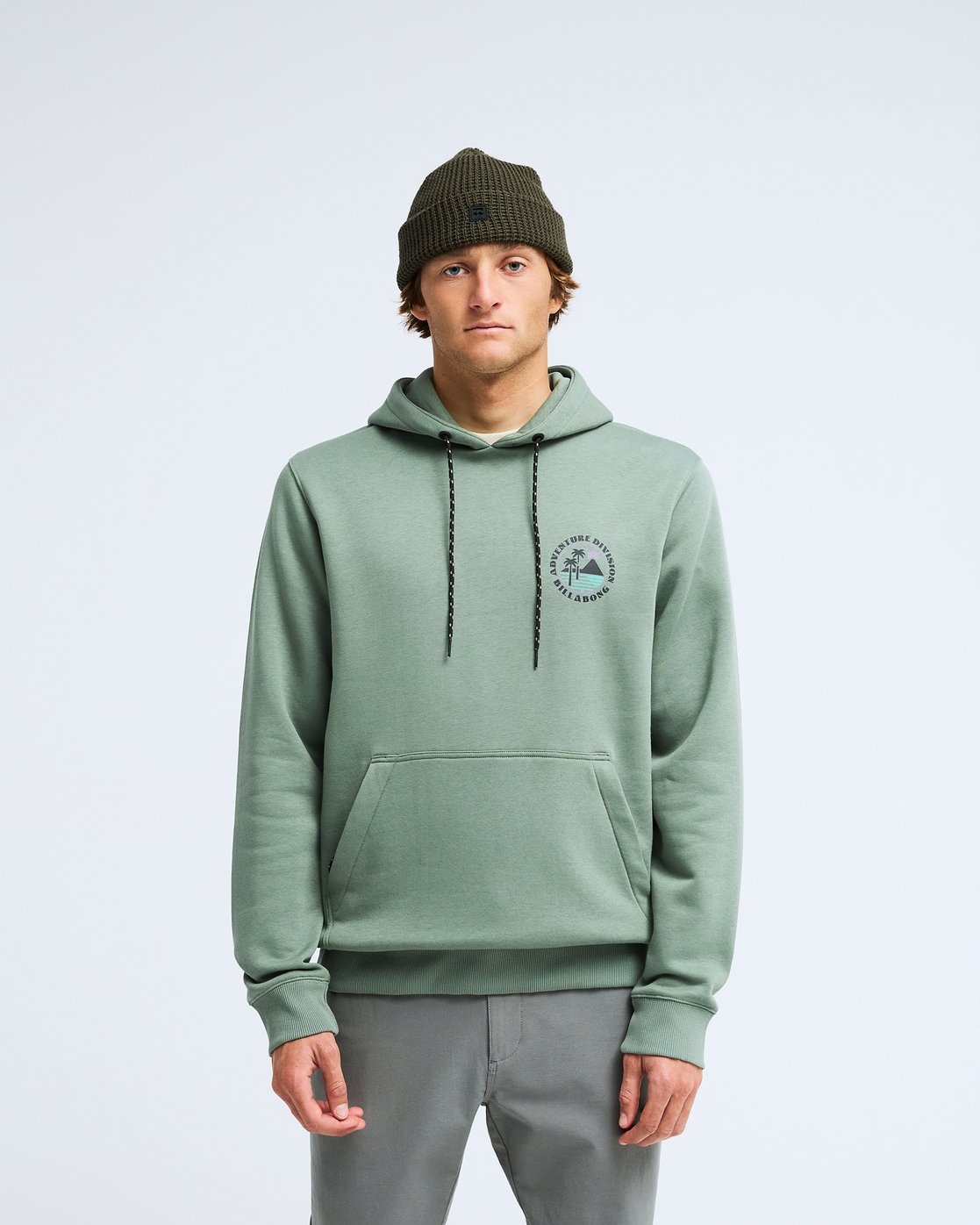 Billabong Compass Hoodie Sweatshirt für Herren in Oliv Grün - Krabben