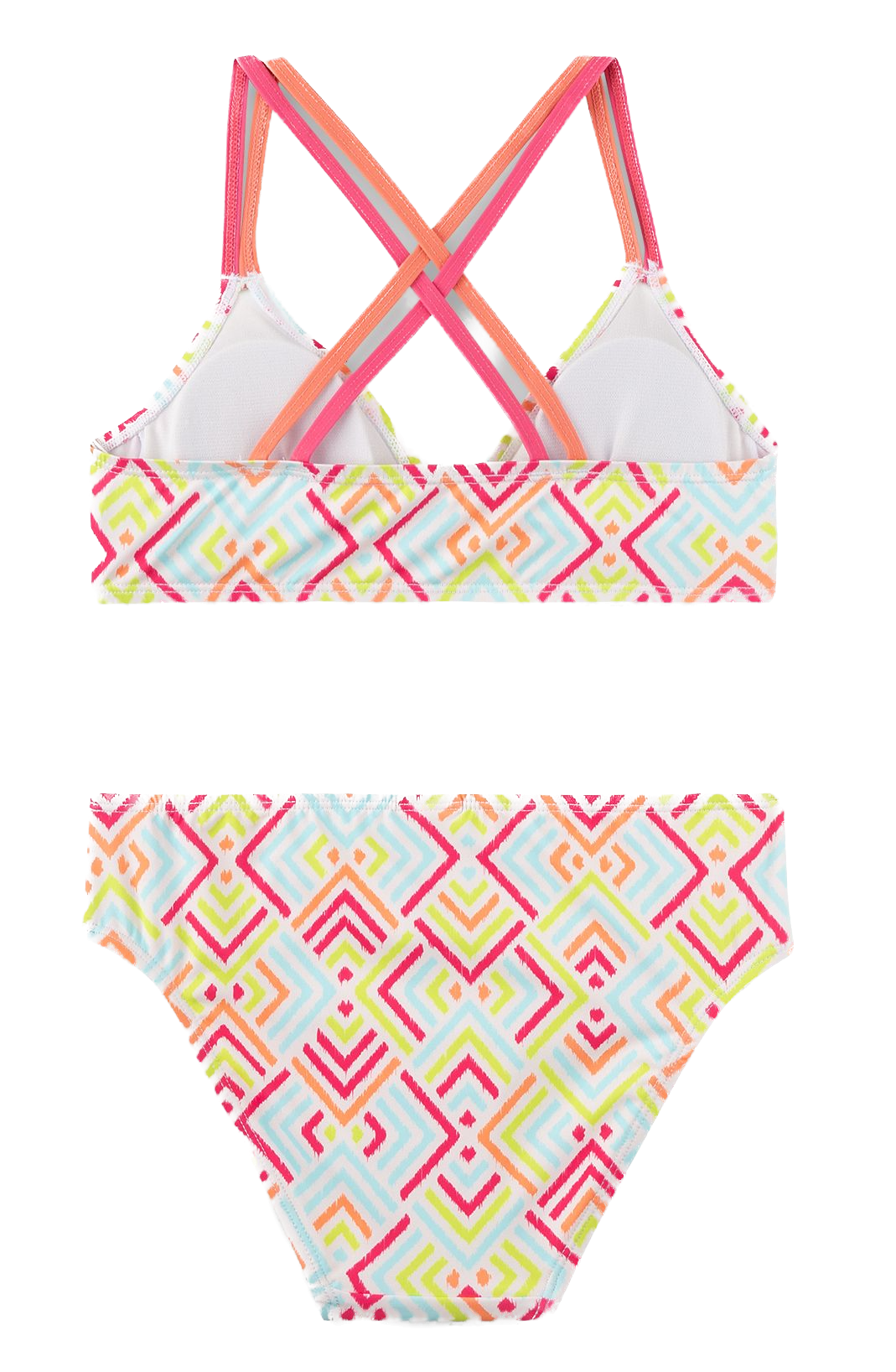 Sanetta Bikini Pink, Blau & Grün Chevron Zick Zack