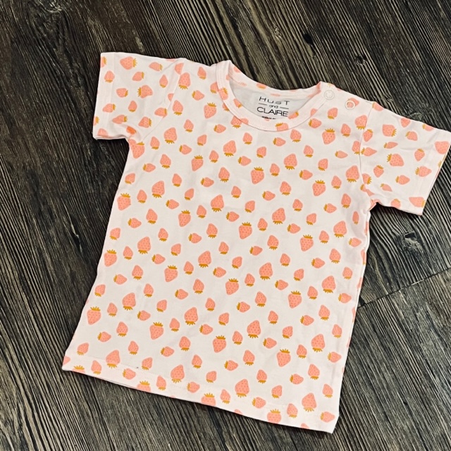 IMG_2163 Hust & Claire Kurzarm T-Shirt in Rosa - Erdbeeren