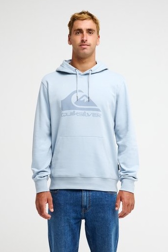 Quiksilver Comp Logo Hoodie Sweatshirt in Eisblau Hellblau 