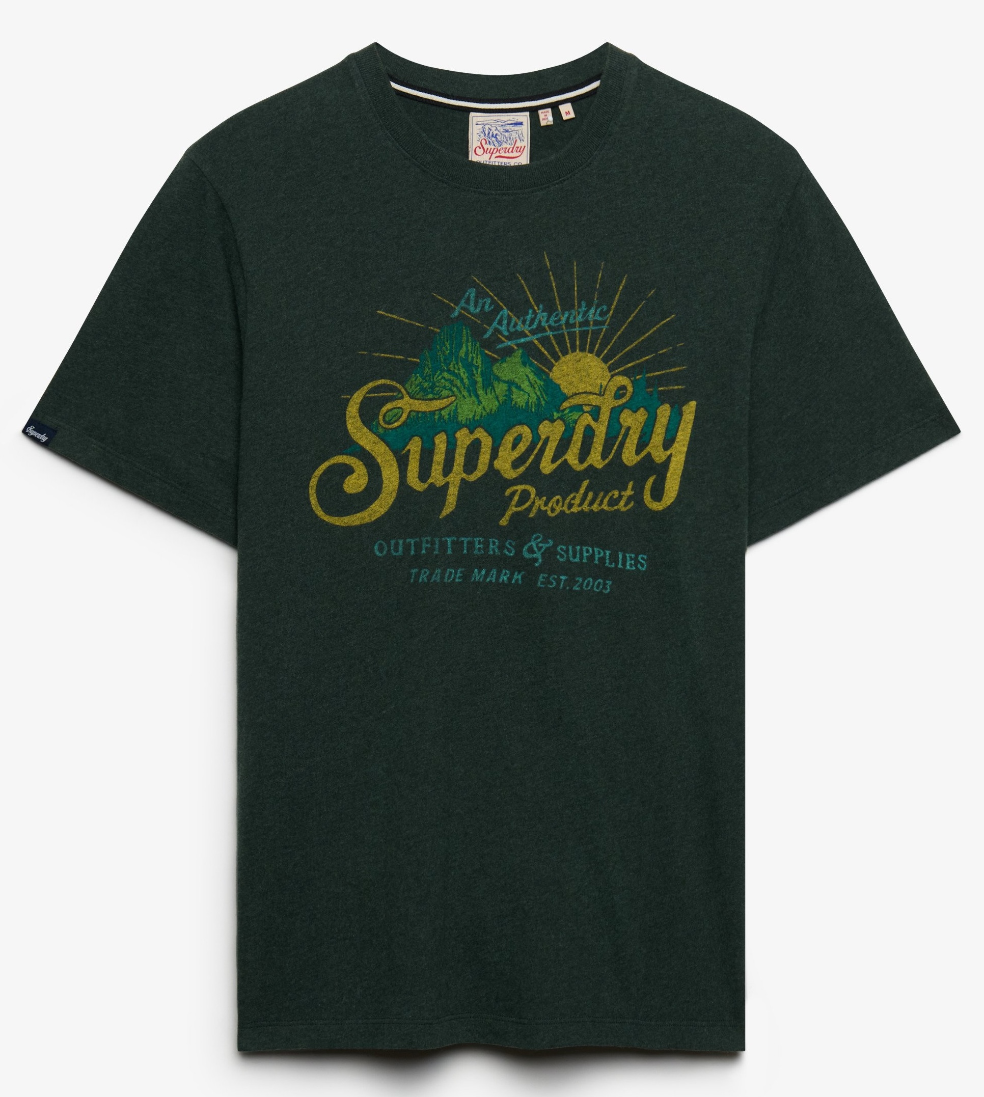 Superdry Herren outdoors Mountain T-Shirt in Denver Green Marl