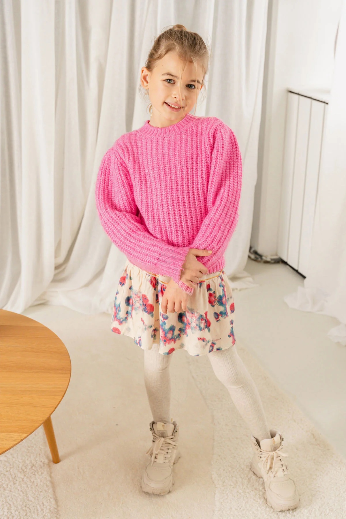 Like Flo Strickpullover Door in Pink - SALE