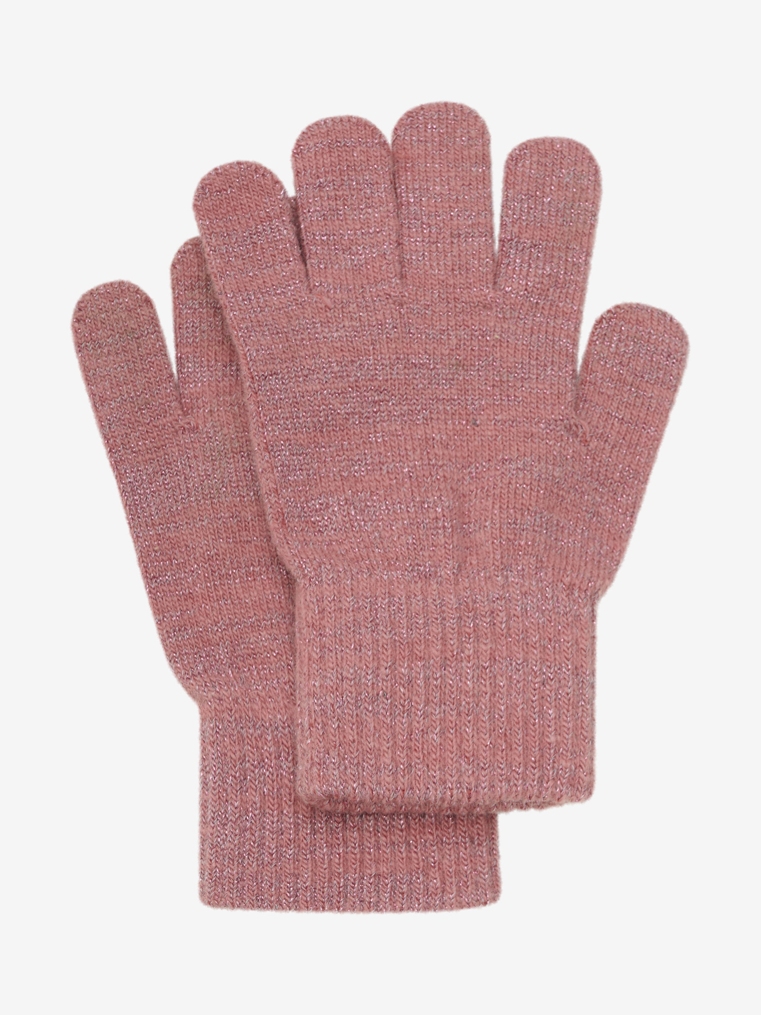 CeLaVi Woll-Fingerhandschuh 2er Pack in Brick Dust - Rosa und Sand mit Rosa Herzen CeLaVi Woll-Fingerhandschuh 2er Pack in Brick Dust - Rosa und Sand mit Rosa Herzen